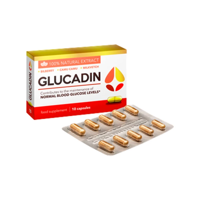 Glucadin — complément alimentaire en gélules pour l'équilibre de la glycémie, 10 gélules